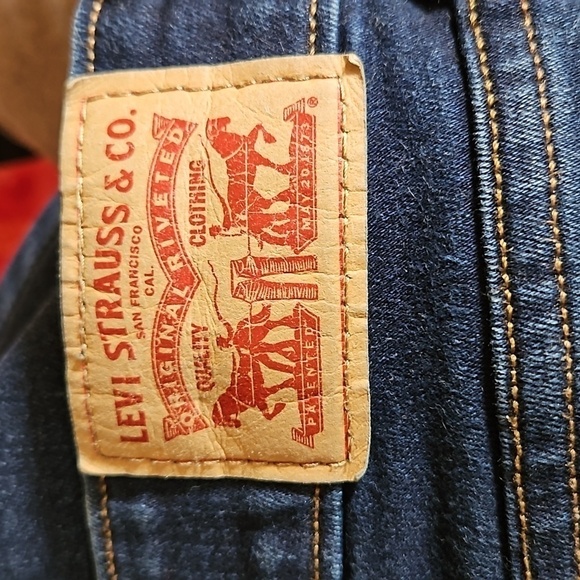 LEVI'S Dark Blue Midrise Skinny Denim Jeans 33 x 32 - Picture 4 of 9